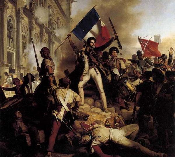 Jean-Victor Schnetz The Battle for the Town Hall oil painting image